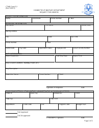 CTMD Form 5-2 Request for Orders - Connecticut, Page 2