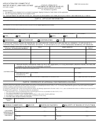 Document preview: Form K-91 Application for Connecticut Motor Vehicle Junkyard License - Connecticut