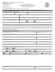 Document preview: Form R-290 Commercial Motor Vehicle Registration Information Request - Connecticut