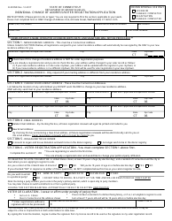 Document preview: Form B-58 IND Individual Change of Address/Voter Registration Application - Connecticut