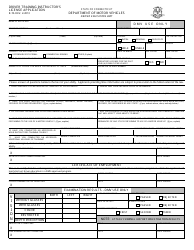 Document preview: Form R-7A Driver Training Instructor's License Application - Connecticut