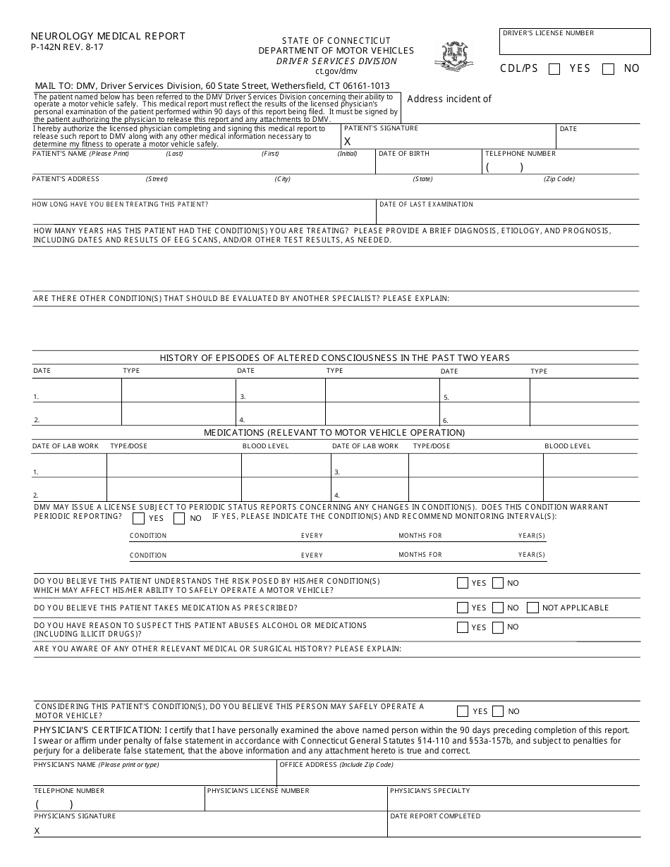 Form P-142N - Fill Out, Sign Online and Download Fillable PDF ...