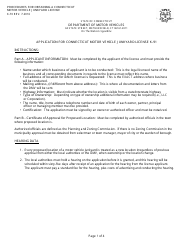 Document preview: Instructions for Form K-91 Application for Connecticut Motor Vehicle Junkyard License - Connecticut