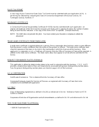 Instructions for Form K-91 Application for Connecticut Motor Vehicle Junkyard License - Connecticut, Page 3