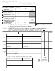 Form J-23V Vessel Copy Records Request - Connecticut