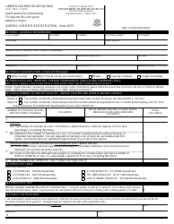 Form UCR-1 Unified Carrier Registration - Connecticut