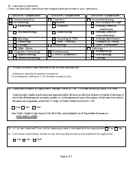 Application for Clinical Laboratory Licensure, Registration and Approval - Connecticut, Page 4