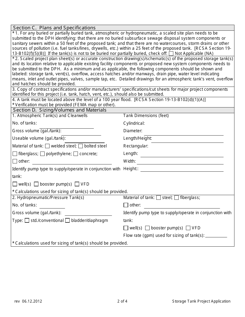 Connecticut Storage Tank Project Application Form - Fill Out, Sign 