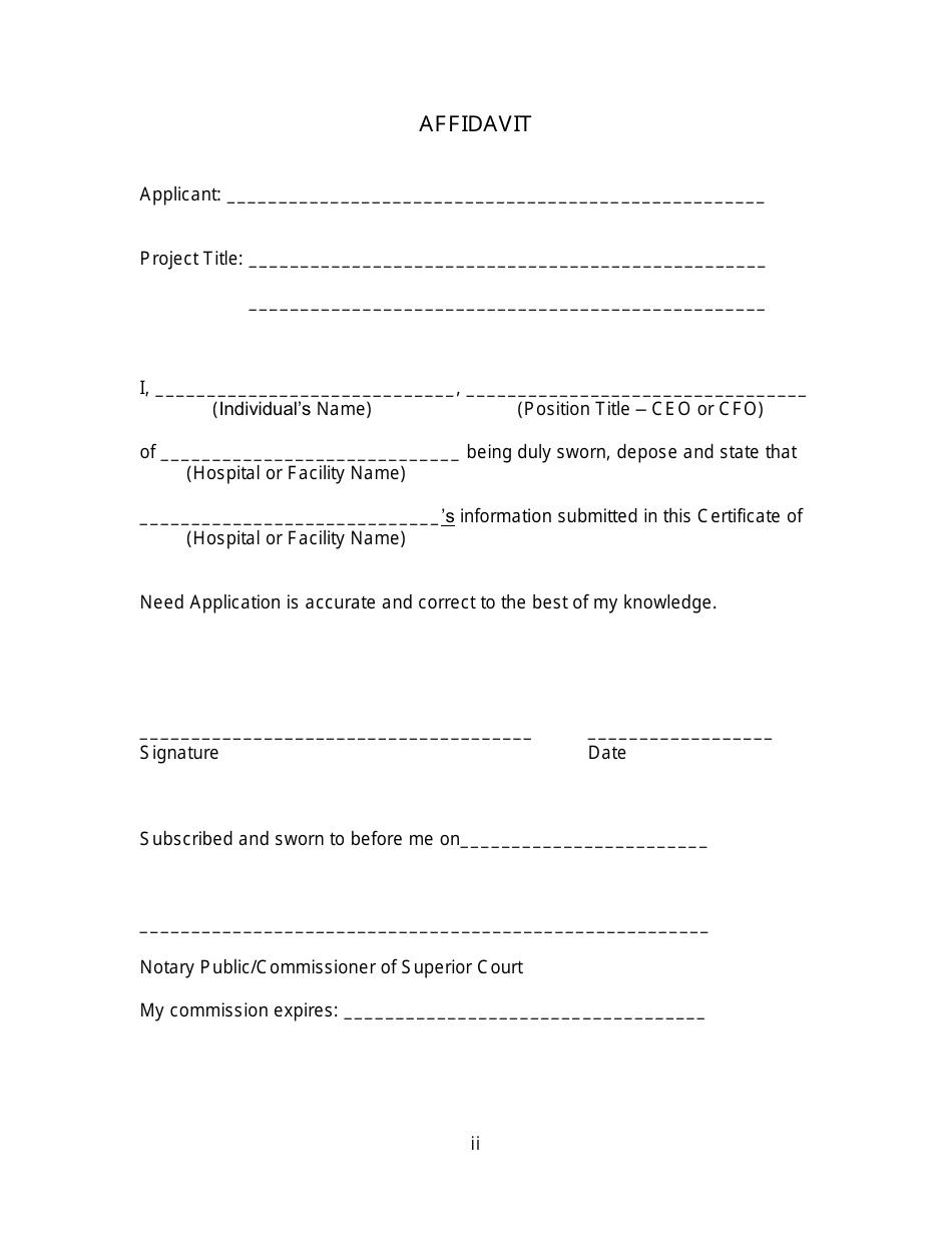 Connecticut Certificate of Need Application Packet - Fill Out, Sign ...