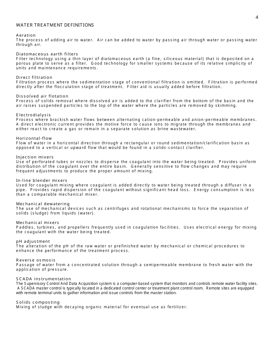 Water Treatment Plant Classification Form - Connecticut, Page 4