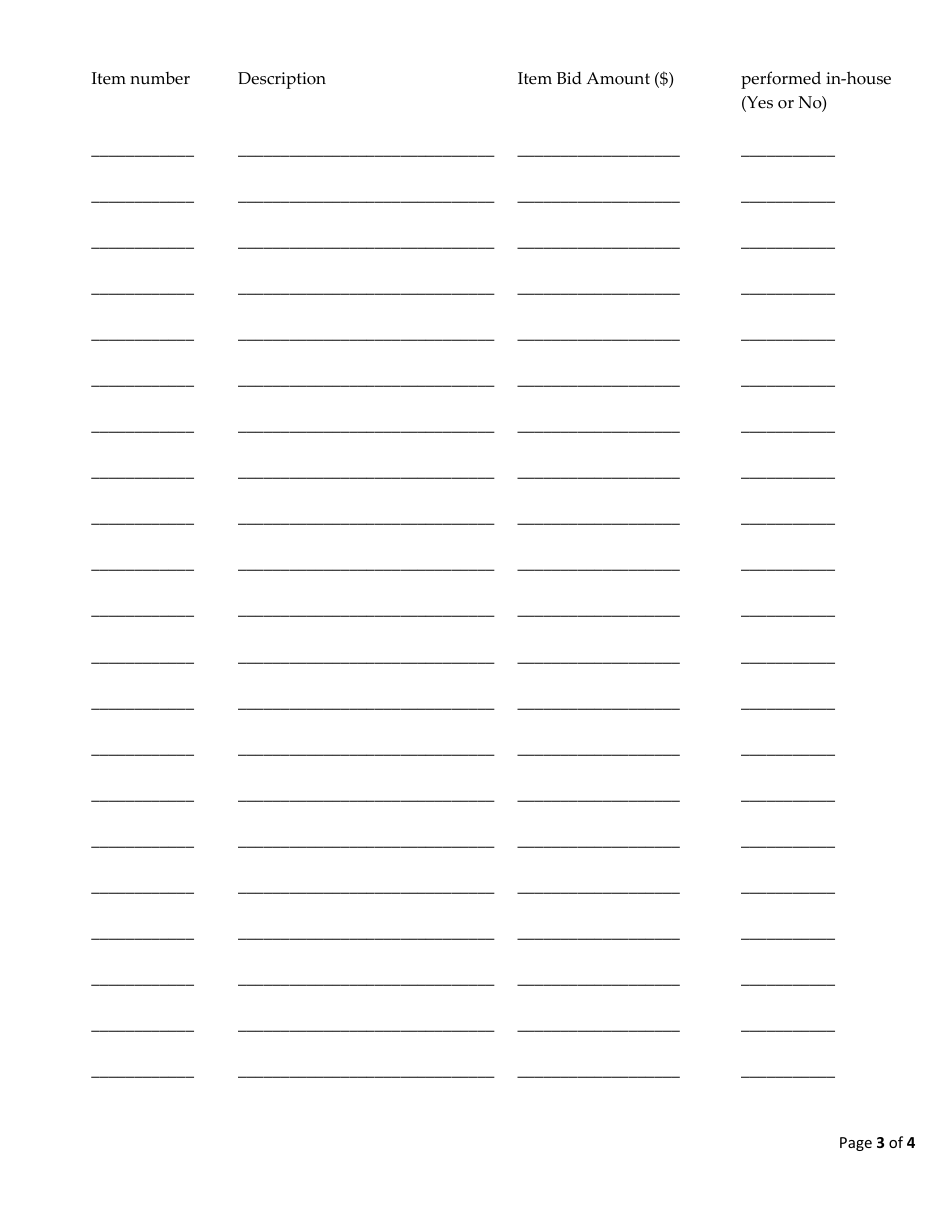 Application for Review of Pre-award Good Faith Efforts - Connecticut, Page 3