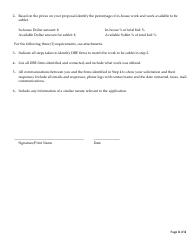 Application for Review of Pre-award Good Faith Efforts - Connecticut, Page 4