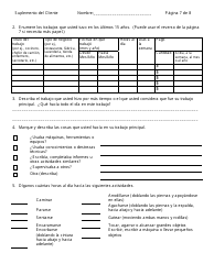 Formulario W-303S Suplemento Del Cliente Para Informacion Medica - Connecticut (Spanish), Page 7
