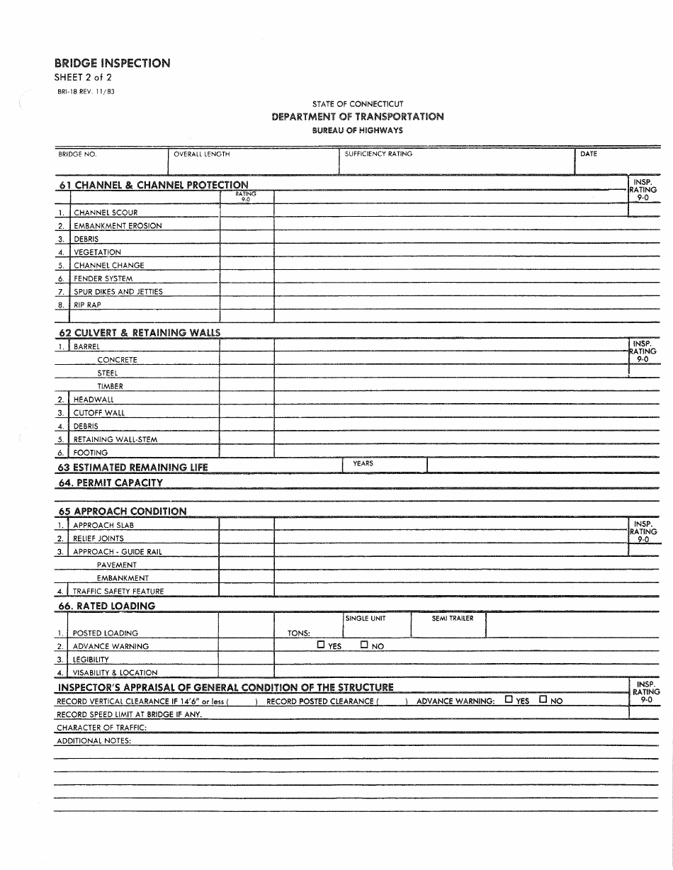 Form BRI-19 Structure Evaluation - Connecticut, Page 4