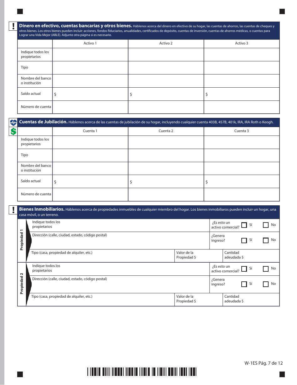 Formulario W-1ES Solicitud De Beneficios - Connecticut (Spanish), Page 11