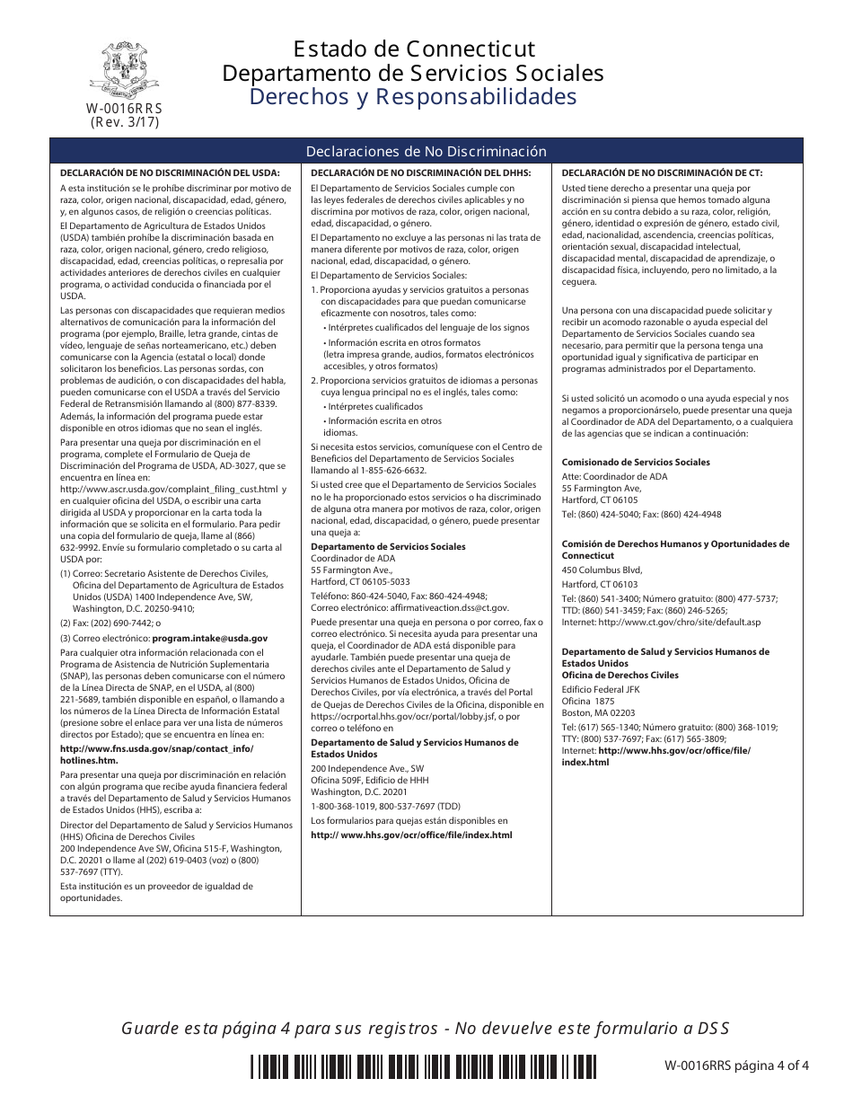 Formulario W-1ES Solicitud De Beneficios - Connecticut (Spanish), Page 22