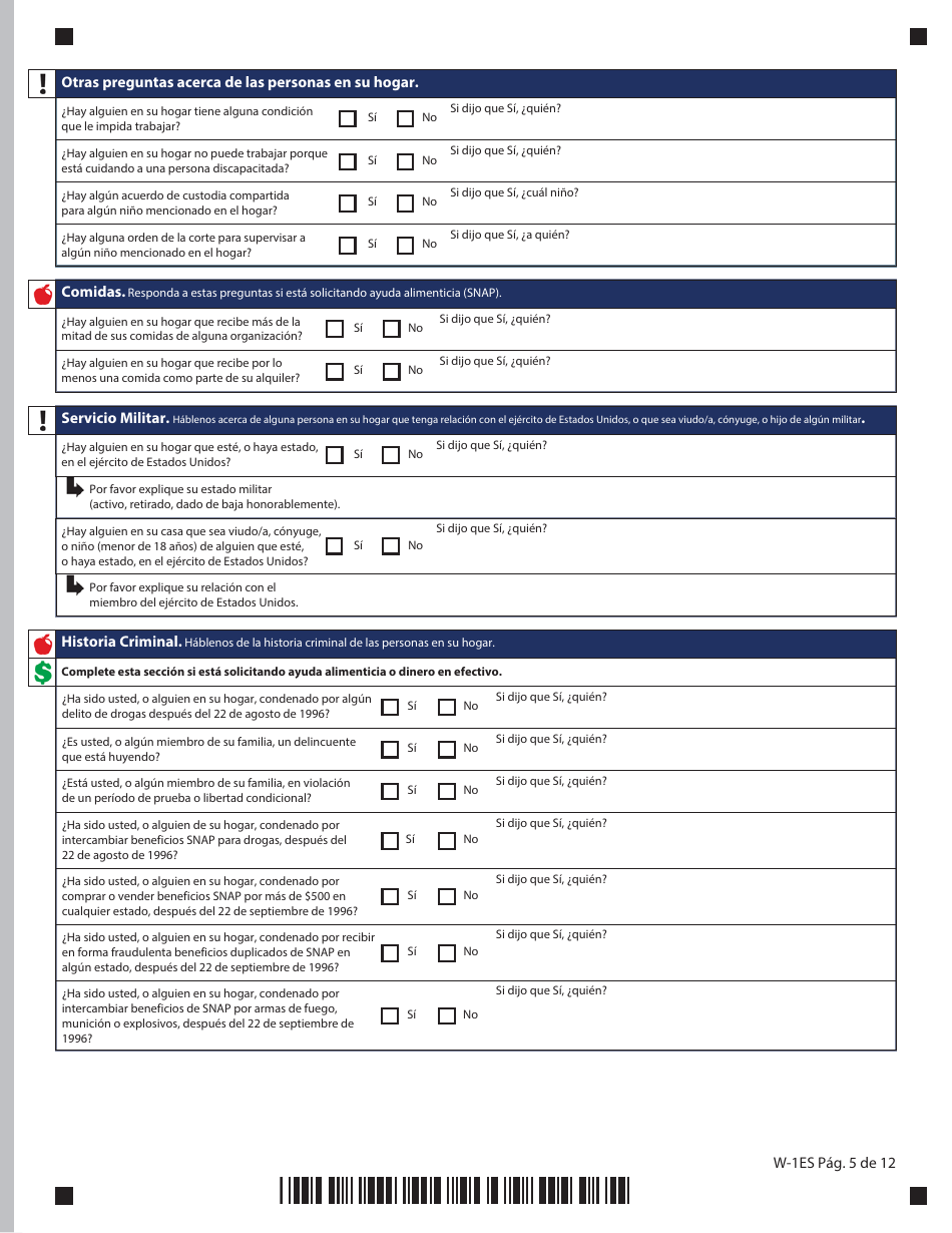 Formulario W-1ES Solicitud De Beneficios - Connecticut (Spanish), Page 9
