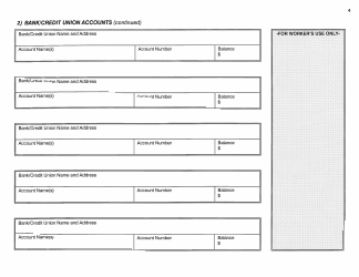 Form W-1-SA &quot;Application for Determination of Spousal Assets&quot; - Connecticut, Page 4