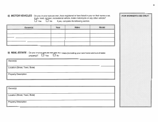 Form W-1-SA &quot;Application for Determination of Spousal Assets&quot; - Connecticut, Page 8