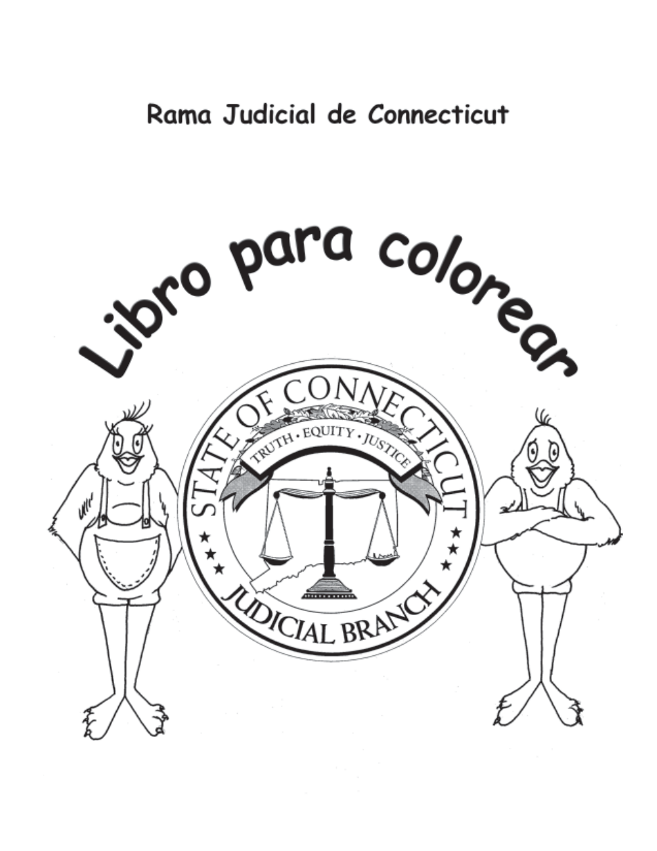 Formulario JDP-ES-189S Libro Para Colorear - Connecticut (Spanish), Page 1