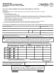 Form JD-JA-16 &quot;One Day/One Trial Juror Application for Reimbursement and Request for Social Security Number&quot; - Connecticut