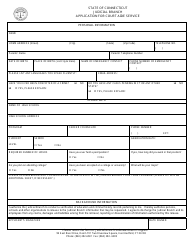 Document preview: Application for Court Aide Service - Connecticut