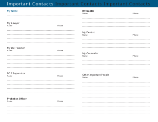 Form JDP-JM-158A Contacts Card - Connecticut, Page 2
