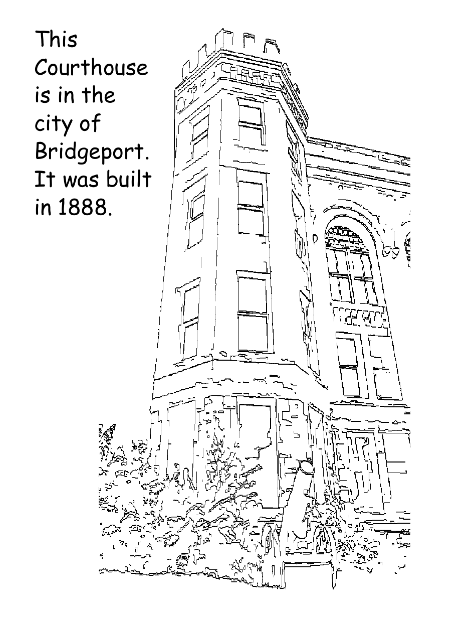 Corthouse Tour Coloring Book - Connecticut, Page 30