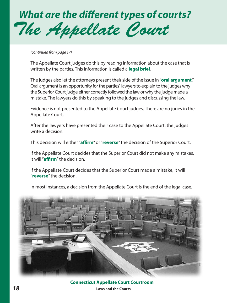 Laws and the Courts - a Workbook for Upper Elementary Students - Connecticut, Page 20