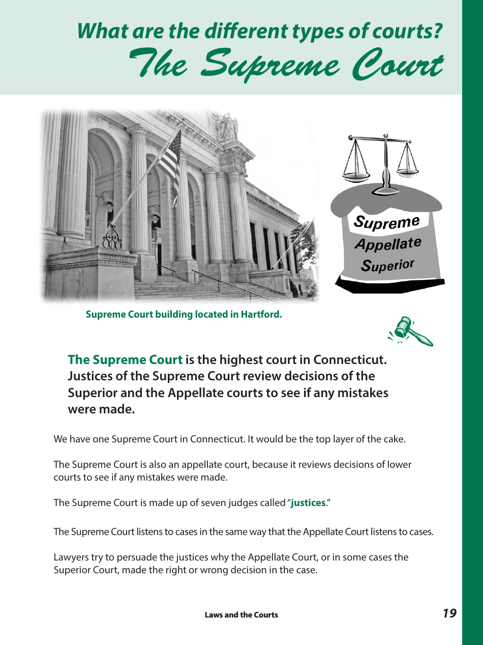 Laws and the Courts - a Workbook for Upper Elementary Students - Connecticut, Page 21
