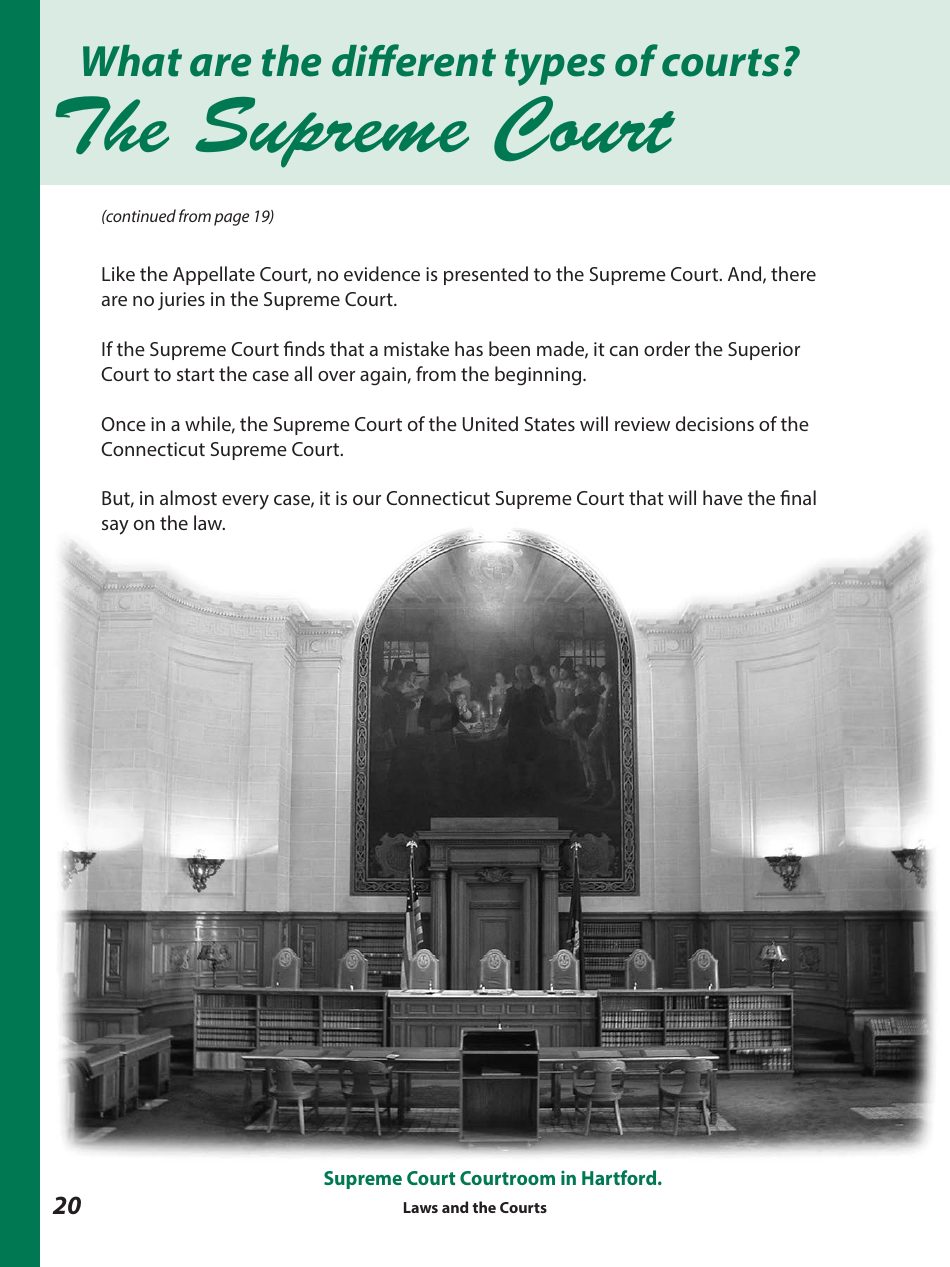 Laws and the Courts - a Workbook for Upper Elementary Students - Connecticut, Page 22