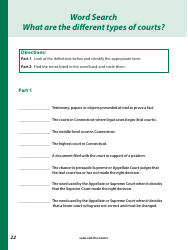 Laws and the Courts - a Workbook for Upper Elementary Students - Connecticut, Page 24