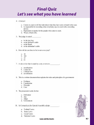 Laws and the Courts - a Workbook for Upper Elementary Students - Connecticut, Page 43
