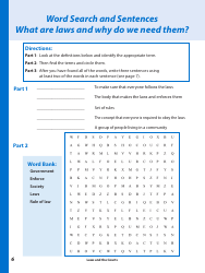 Laws and the Courts - a Workbook for Upper Elementary Students - Connecticut, Page 8