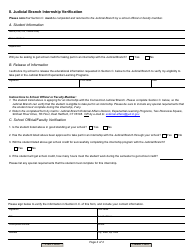 Form JD-ES-318 Judicial Branch Experiential Learning Programs - (Jbelp) Application for Intern Service - Connecticut, Page 2