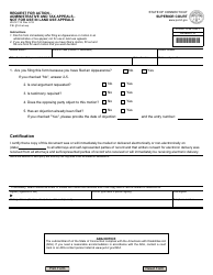 Document preview: Form JD-CV-114 Request for Action - Administrative and Tax Appeals - Not for Use in Land Use Appeals - Connecticut