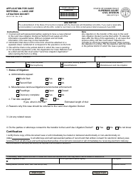 Document preview: Form JD-CV-129 Application for Case Referral '" Land Use Litigation Docket - Connecticut