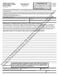 Document preview: Form JD-CV-144P Affidavit - Civil Protection Order - Connecticut (Polish)