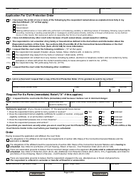 Form JD-CV-143 Application for Civil Protection Order - Connecticut, Page 2