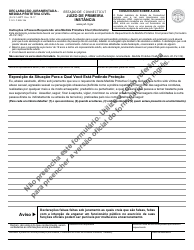 Document preview: Form JD-CV-144PT Affidavit - Civil Protection Order - Connecticut (Portuguese)
