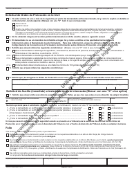 Formulario JD-CV-143S Solicitud De Orden De Proteccion En Lo Civil - Connecticut (Spanish), Page 2