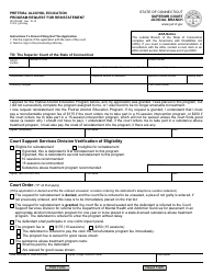 Document preview: Form JD-CR-44R Pretrial Alcohol Education Program - Request for Reinstatement - Connecticut (English/Spanish)