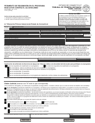 Form JD-CR-44R Pretrial Alcohol Education Program - Request for Reinstatement - Connecticut (English/Spanish), Page 2