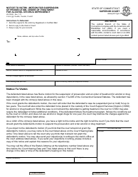 Document preview: Form JD-CR-89 Notice to Victim - Motion for Suspension of Prosecution, Order of Treatment for Alcohol or Drug Dependency - Connecticut