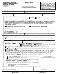 Document preview: Form JD-CR-80 Suspension of Sentence/ Order of Community Service Application and Order - Connecticut