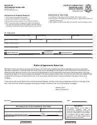 Document preview: Form JD-CR-97 Notice of Appearance Bond Lien - Connecticut
