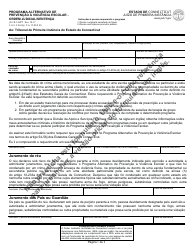 Document preview: Form JD-CR-126PT Pretrial School Violence Prevention Program Application, Order, Disposition - Connecticut (Portuguese)