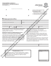 Form JD-CR-153P &quot;Notice of Application for Supervised Diversionary Program&quot; - Connecticut (Polish)