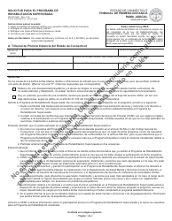 Document preview: Formulario JD-CR-154S Solicitud Para El Programa De Rehabilitacion Supervisada - Connecticut (Spanish)