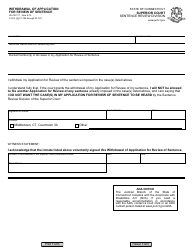 Form JD-CR-171 Withdrawal of Application for Review of Sentence - Connecticut (English/Spanish)